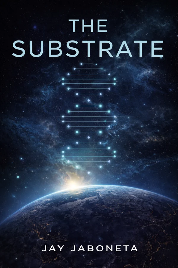 The Substrate science fiction novel book cover by Jay Jaboneta